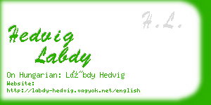 hedvig labdy business card